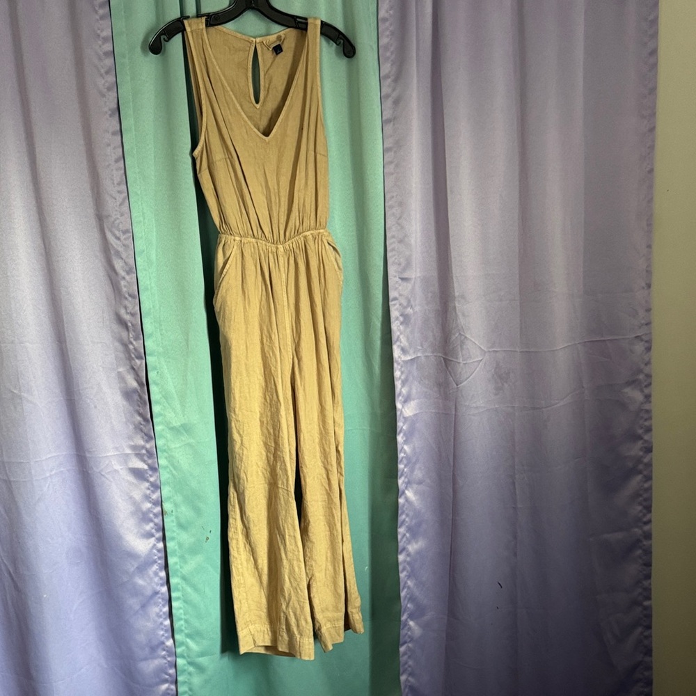Elegant tan Sleeveless Dress